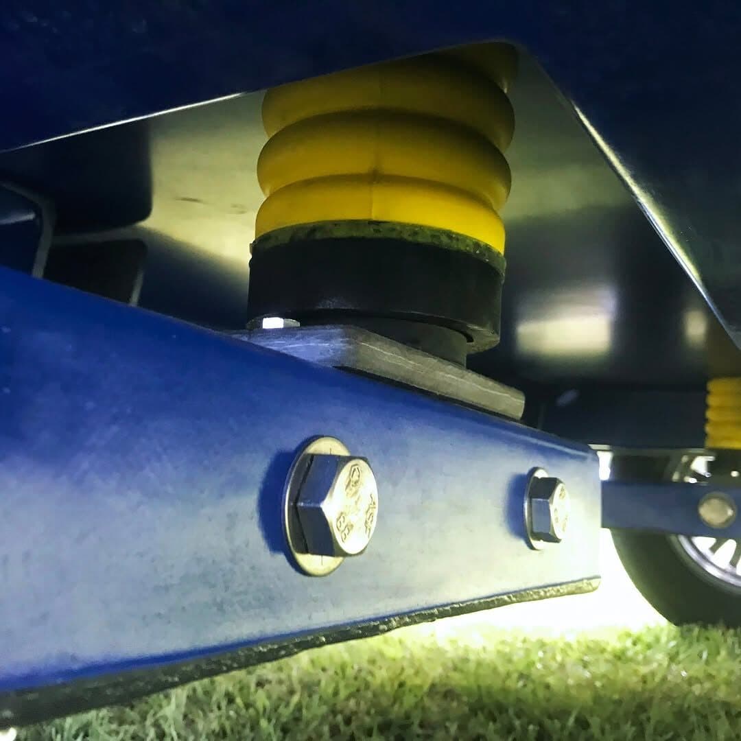 Real Pangolin composite suspension assembly close-up